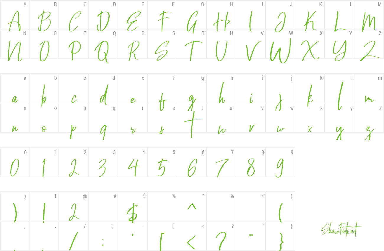 Font Wonderful March preview